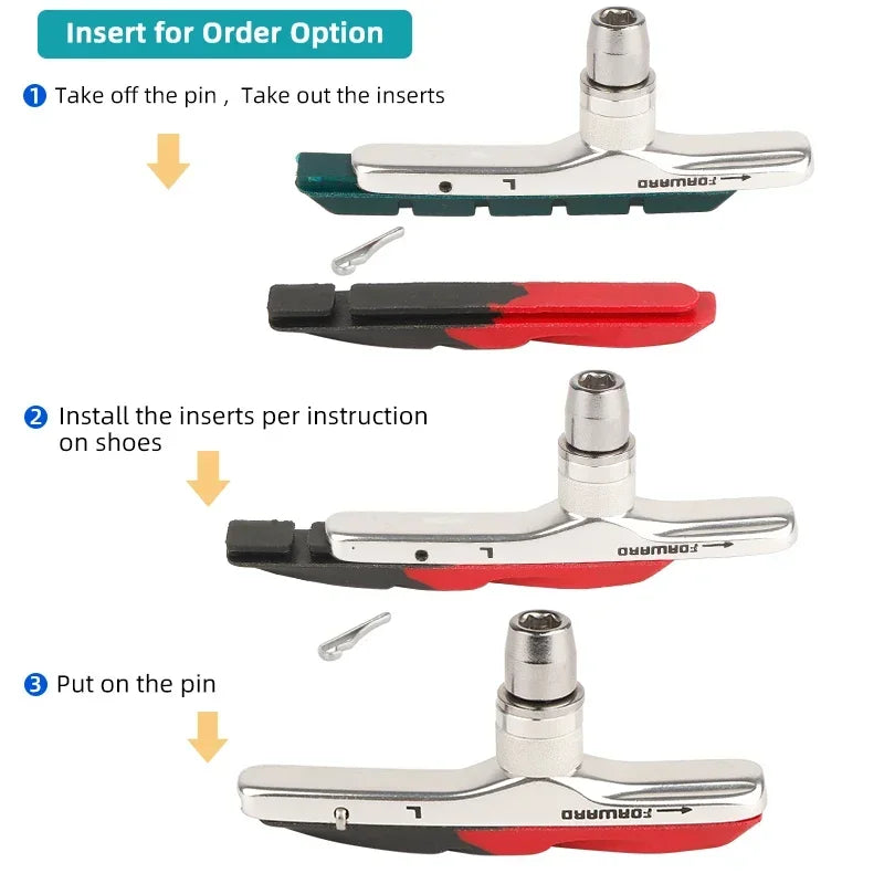 Deemount 70mm MTB Brake Pads &ndash; Durable Dual Component Design