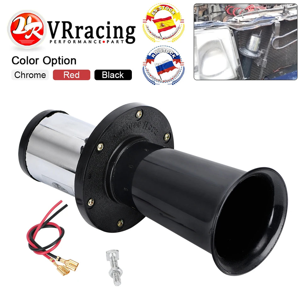 Oro ragas Ford Model T stiliaus 12V antikvarinis chromuotas Klaxon 110dB universalus pritaikymas klasikinio automobilio aksesuaras