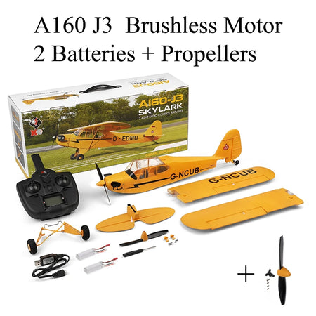 Wltoys A160 J3-CUB RTF 2.4G Brushless RC Airplane &ndash; Ready to Fly A160 2BS