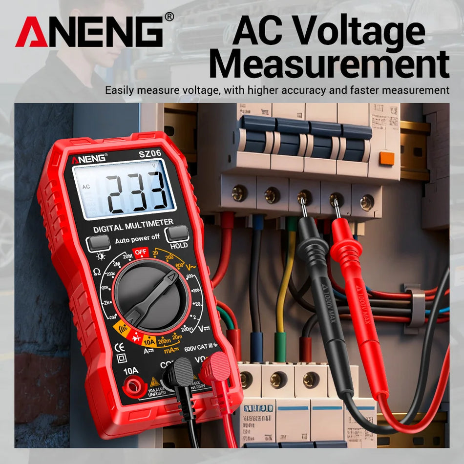 ANENG SZ06 2000-lukuinen Digitaalinen Multimetri, AC DC Jännite 20-600V