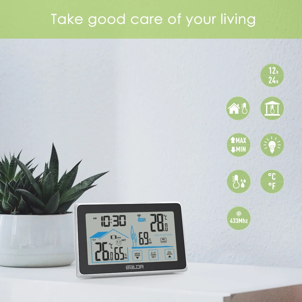 Baldr Wireless Weather Station - Large Touch Screen