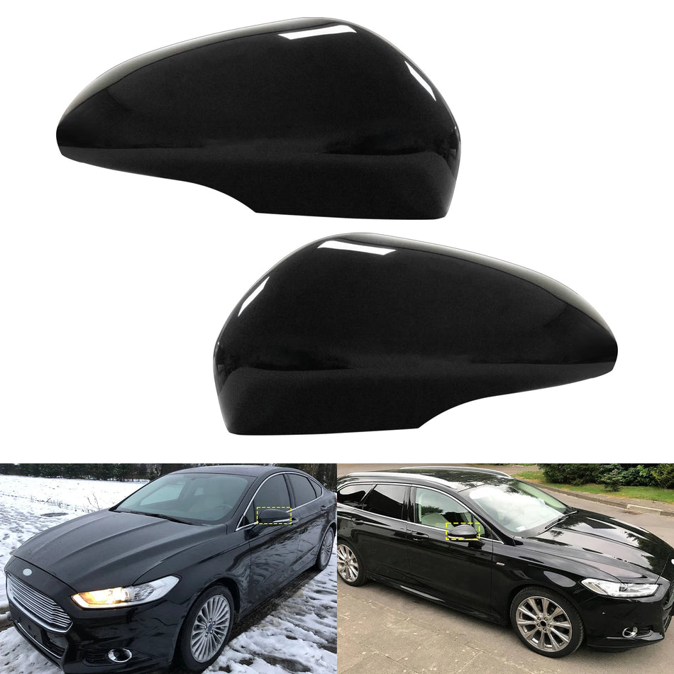 Osłony lusterka bocznego w połysku czarnym do Forda Mondeo V 2014-2020