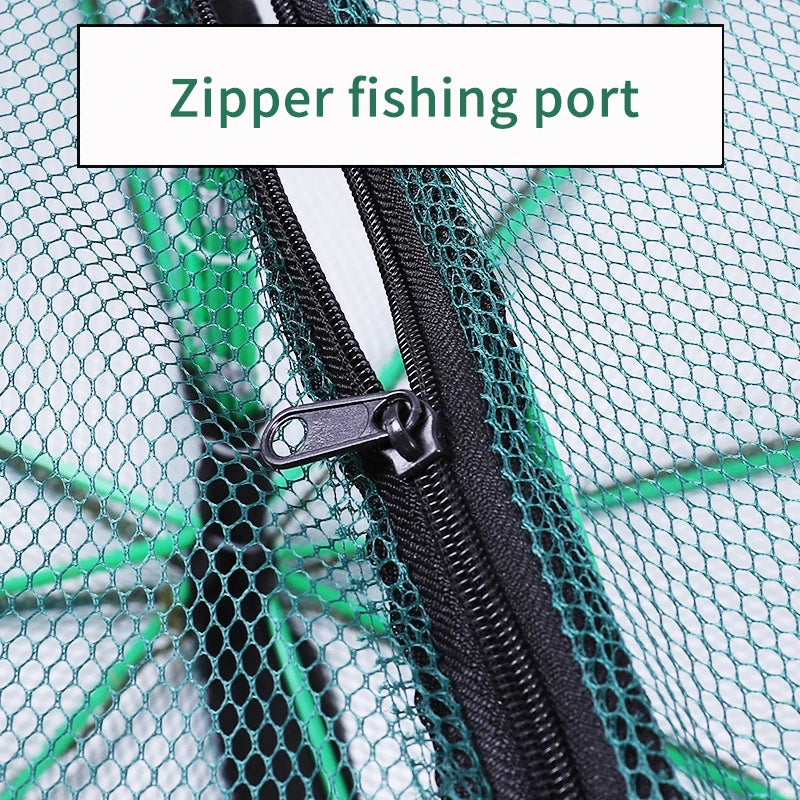 Foldable Crayfish Catcher Mesh - Durable, Easy-to-Use Fishing Trap