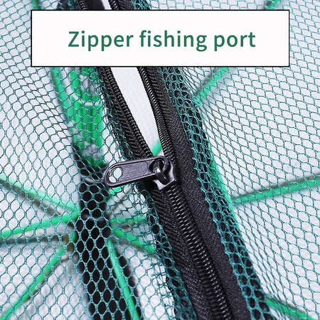 Foldable Crayfish Catcher Mesh - Durable, Easy-to-Use Fishing Trap