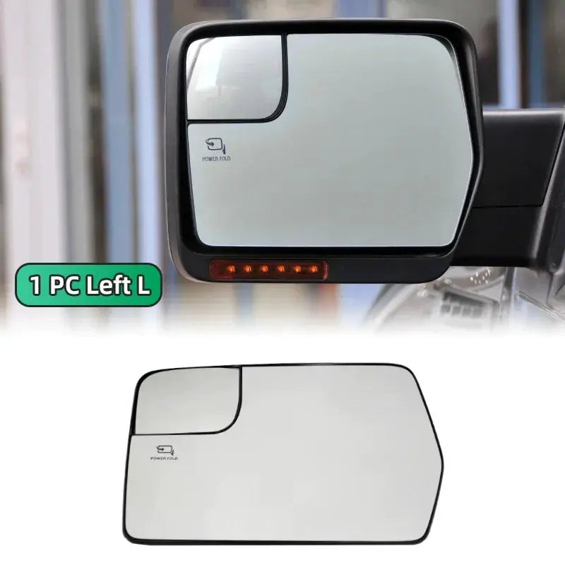 2Pcs For Ford F-150 2011 2012 2013 2014 Door Side Heated Wing Mirror Glass Rearview by InterCyprus Trading Ltd