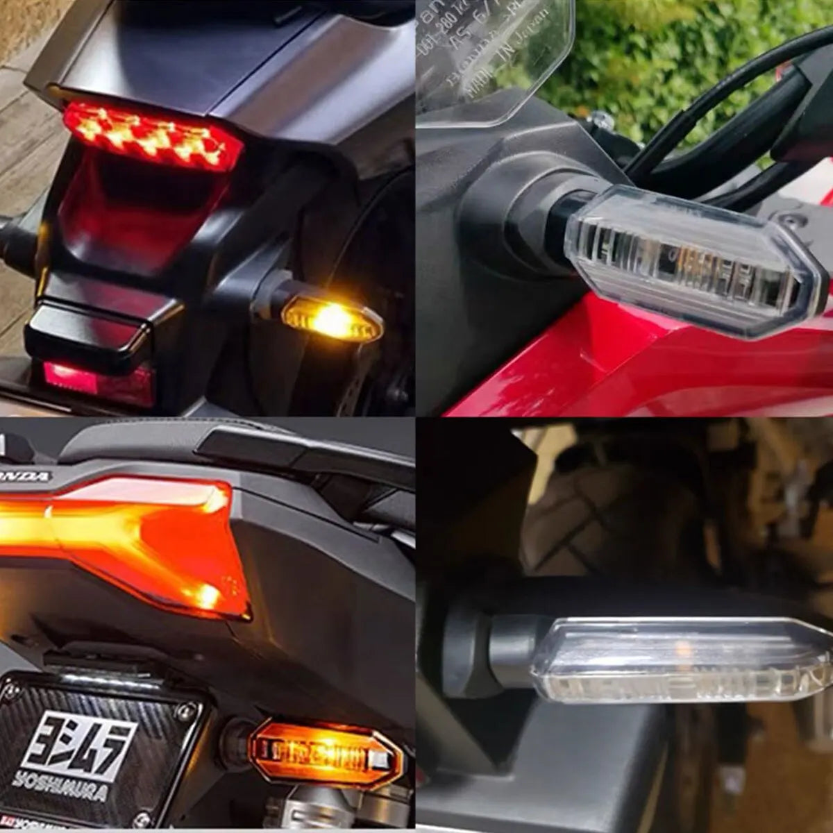 KEVANLY Motorcycle LED Turn Signals &ndash; Bright and Clear Illumination