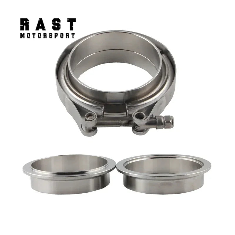 CNC Edelstahl V-Band Flansch Kit, selbstjustierend, 2 Zoll bis 3,5 Zoll (51-76 mm)