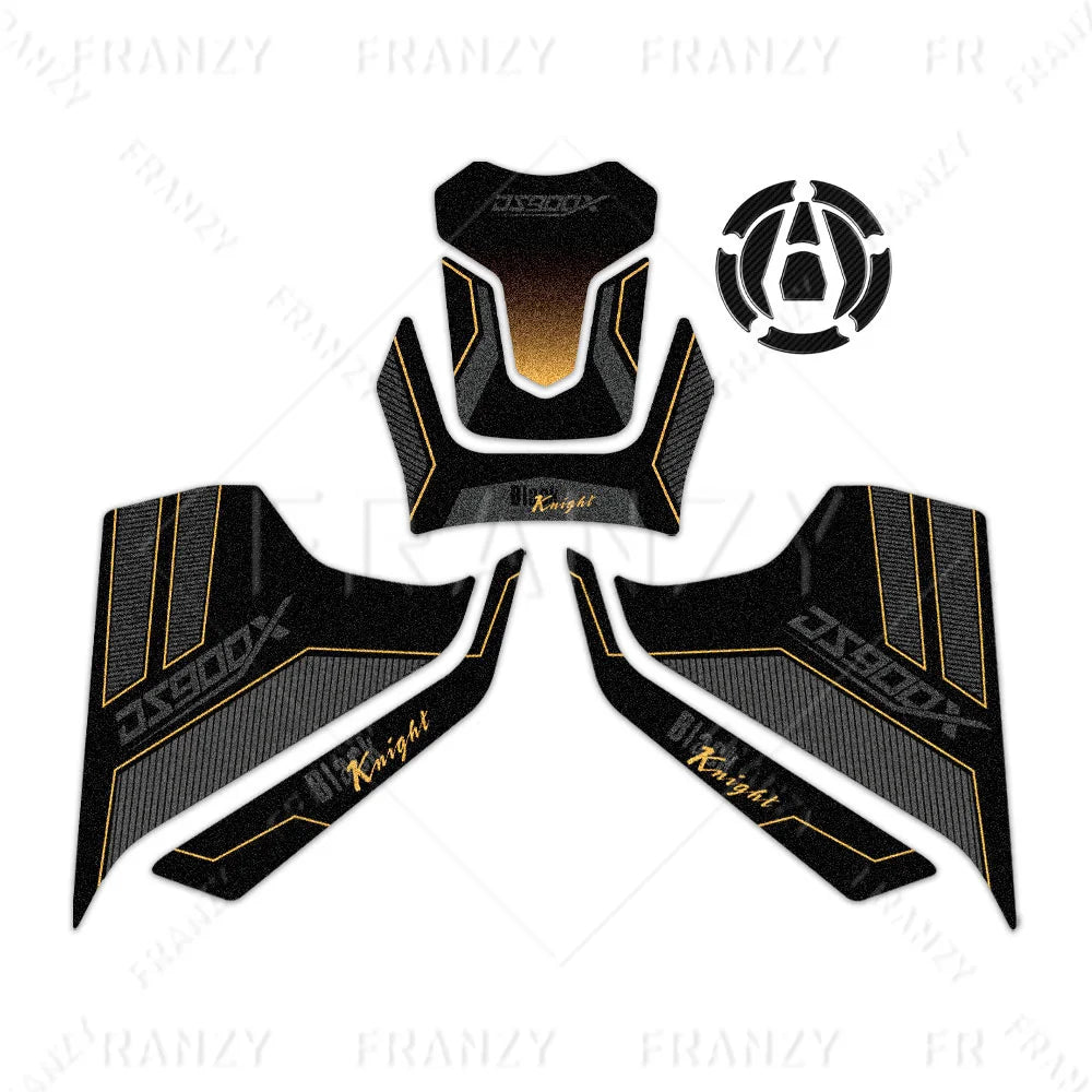 3M Motorcycle Fuel Tank Pad Stickers &ndash; Anti-Slip Protection for Voge Valico 900 DSX 2024 3M Anti Slip  003