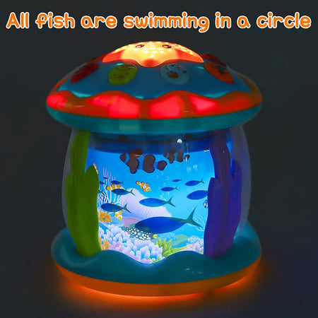 Ocean Light Rotary Projector Musical Toy for Toddlers