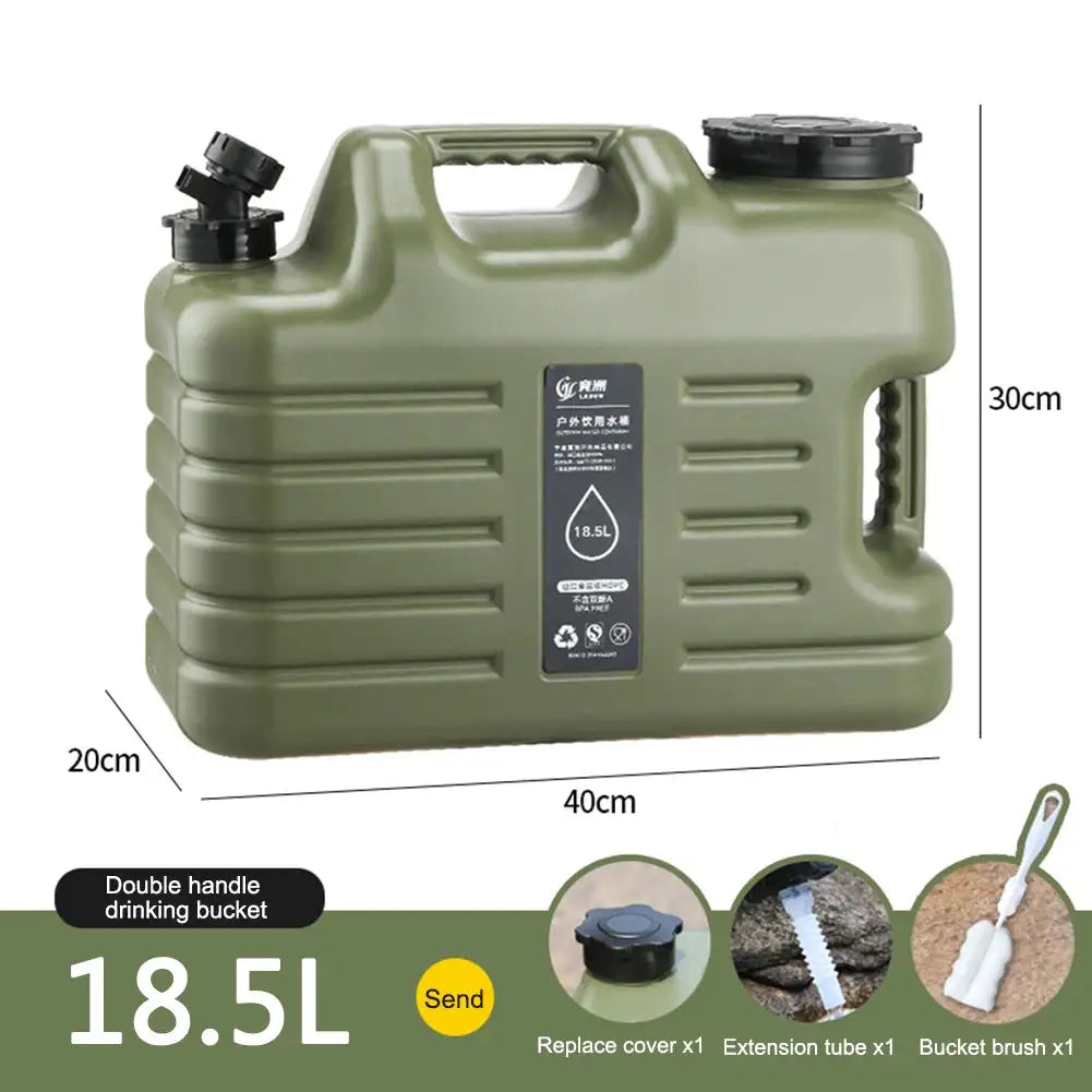 10L Large Capacity Outdoor Camping Water Bag With Faucet 18.5L