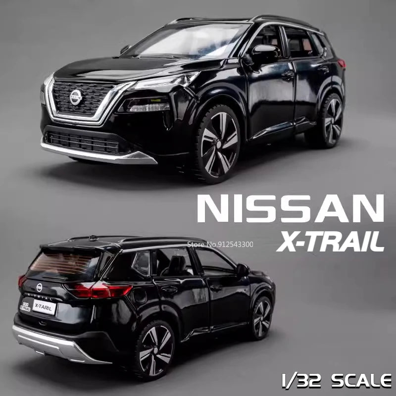 1/32 Scale X-Trail Diecast Toy Car With Pull-Back Sound And Lights