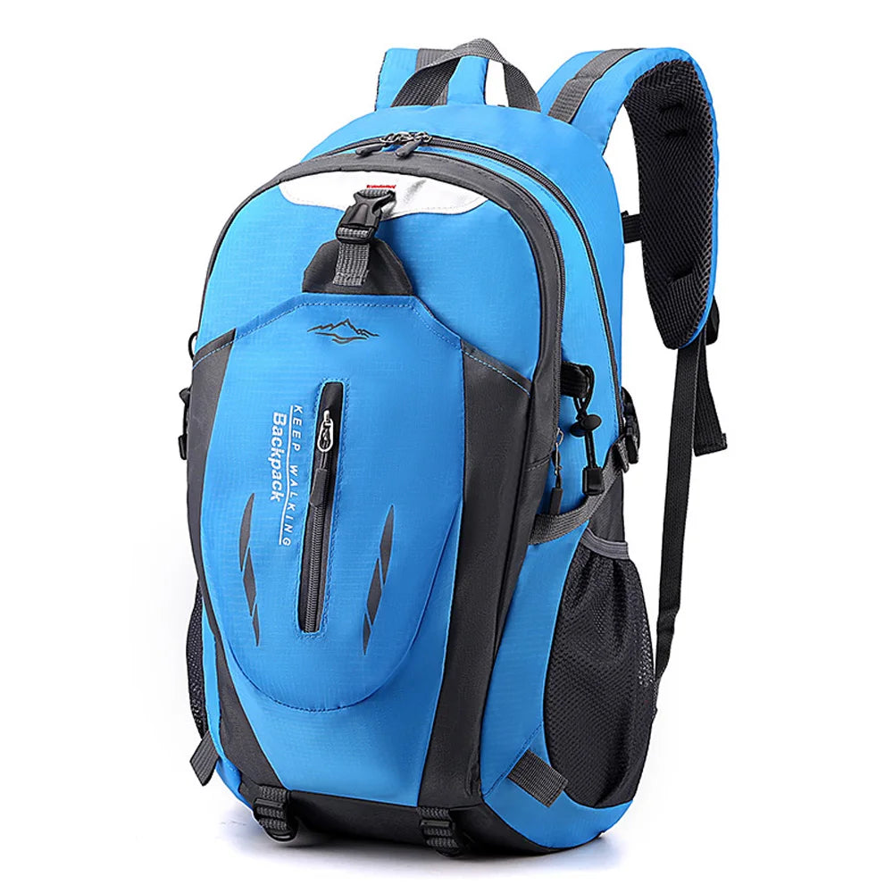 LIXADA 40L Water Resistant Hiking Backpack &ndash; Lightweight Blue