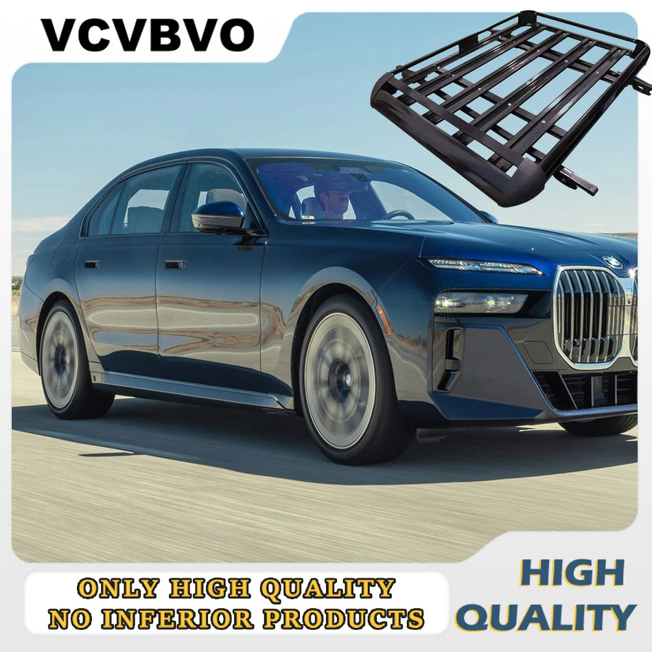 Sedana jumta bagāžas grozs, divu slāņu alumīnija sakausējums, zems gaisa pretestība, 140x100CM