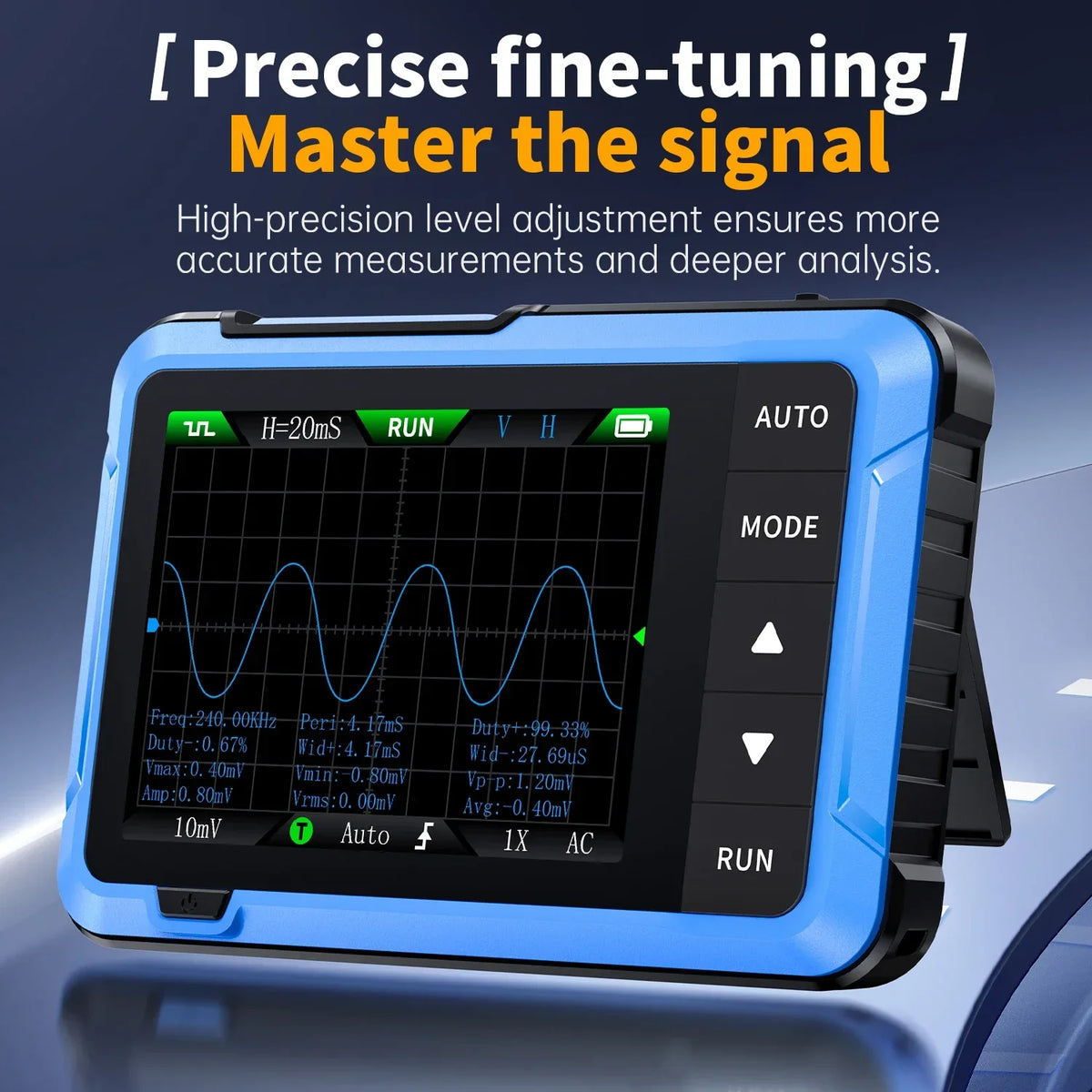 FNIRSI DSO510 &ndash; Mini Handheld 2in1 Oscilloscope with Signal Generator