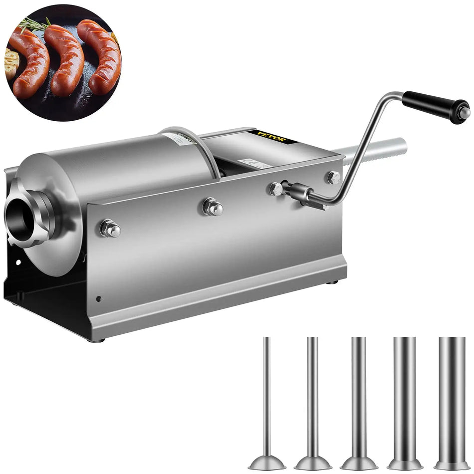 3L Manual Sausage Stuffer Stainless Steel With 5 Nozzles france / 3L
