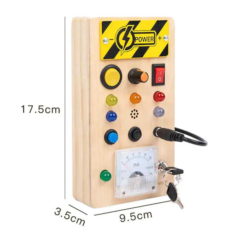 MY10082 Busy Board Led Switch Wheel Educational Toy &ndash; Play BOS30070 C
