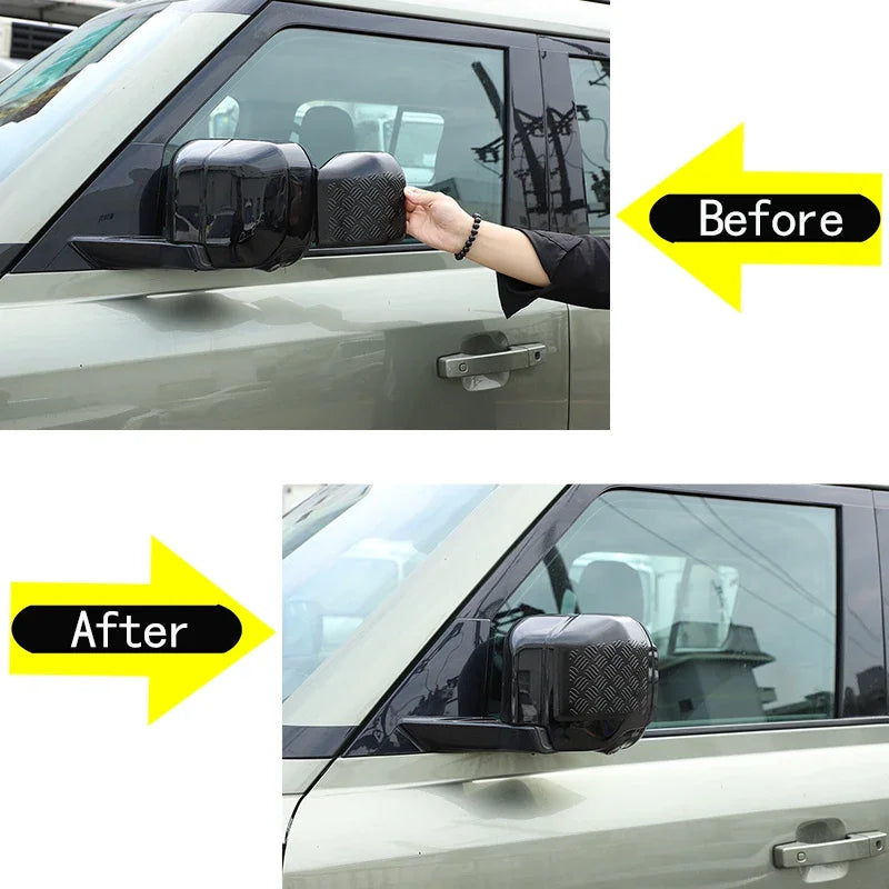 Κάλυμμα Καθρέφτη Land Rover Defender Διακοσμητικό ABS Μαύρο 90 110 130