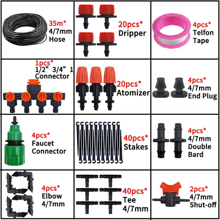 Oasis 5-50M Garden Micro Drip Irrigation Kit &ndash; Auto Watering 35M kit