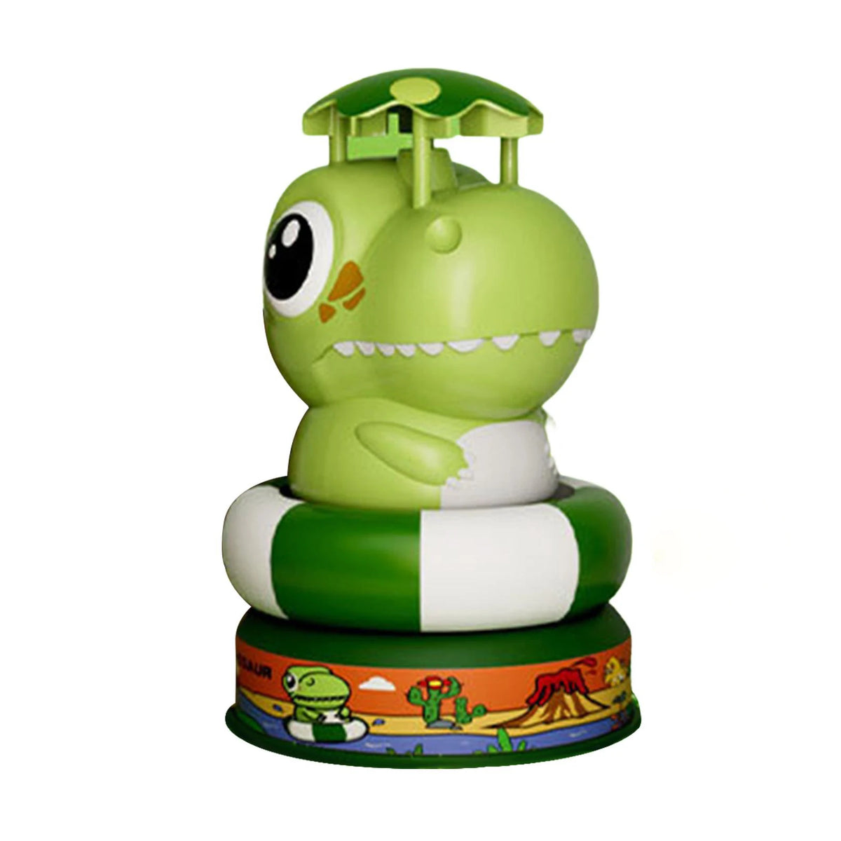 Cartoon Frog Water Sprinkler Toy &ndash; Rotating Spray Action green dino