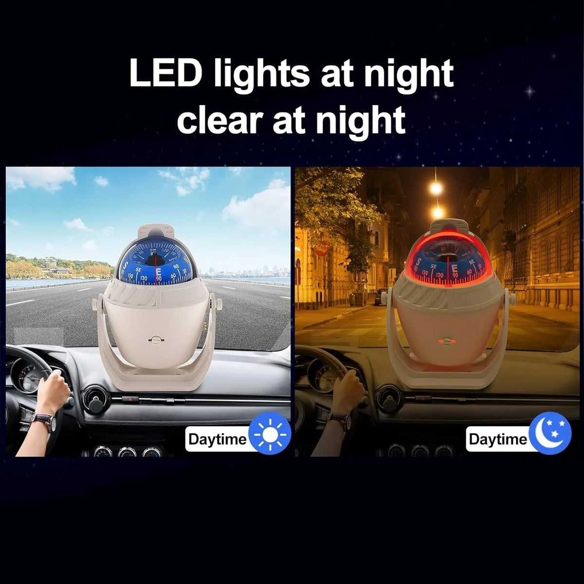 Navigation Compass Ball &ndash; Precise Deviation Adjustment