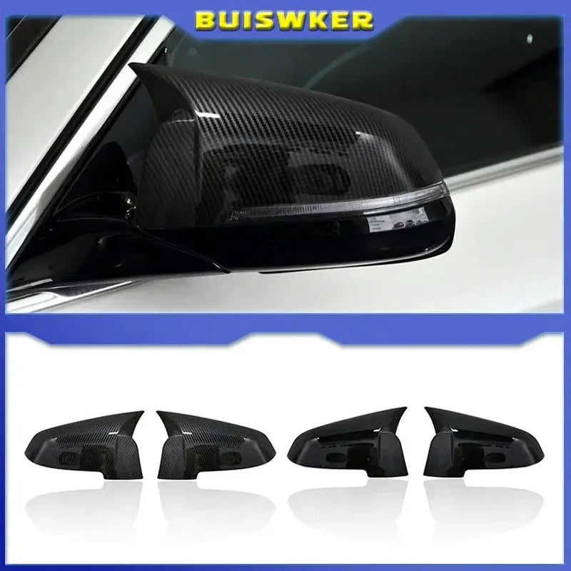 2PCS Rearview Mirror Cover Wing Side Rear view Mirror Cap Fit For Bmw 5 Series F10 F11 F18 LCI 2014-2017 Car Tuning Accessories by InterCyprus Trading Ltd