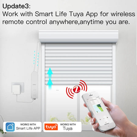 MOES ZigBee Smart Motorized Roller Blinds Drive Hub with Voice Control