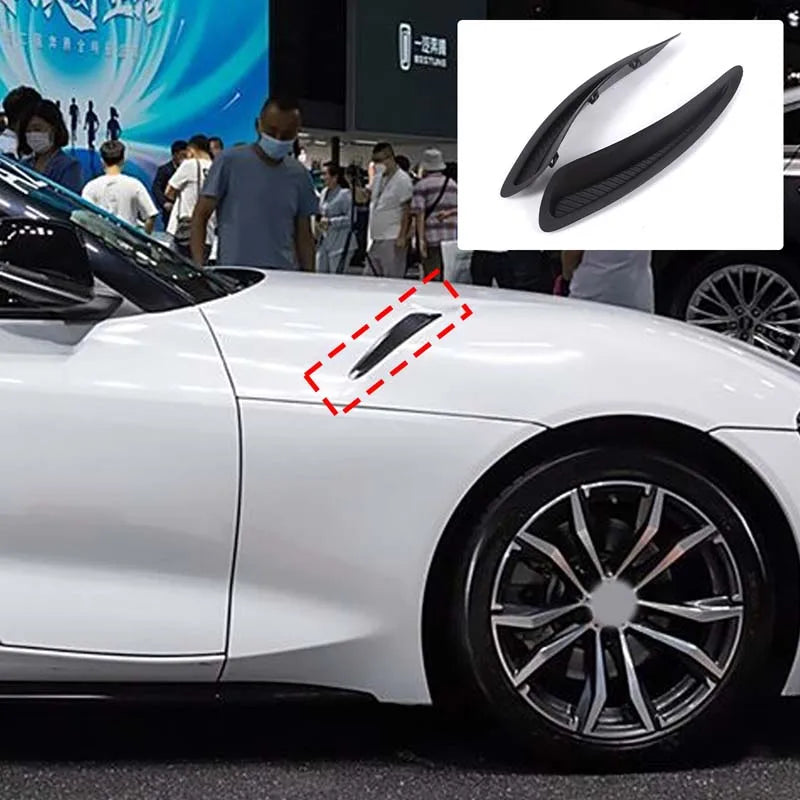 2 шт. черная ABS панель воздуховода для Toyota GR Supra A90