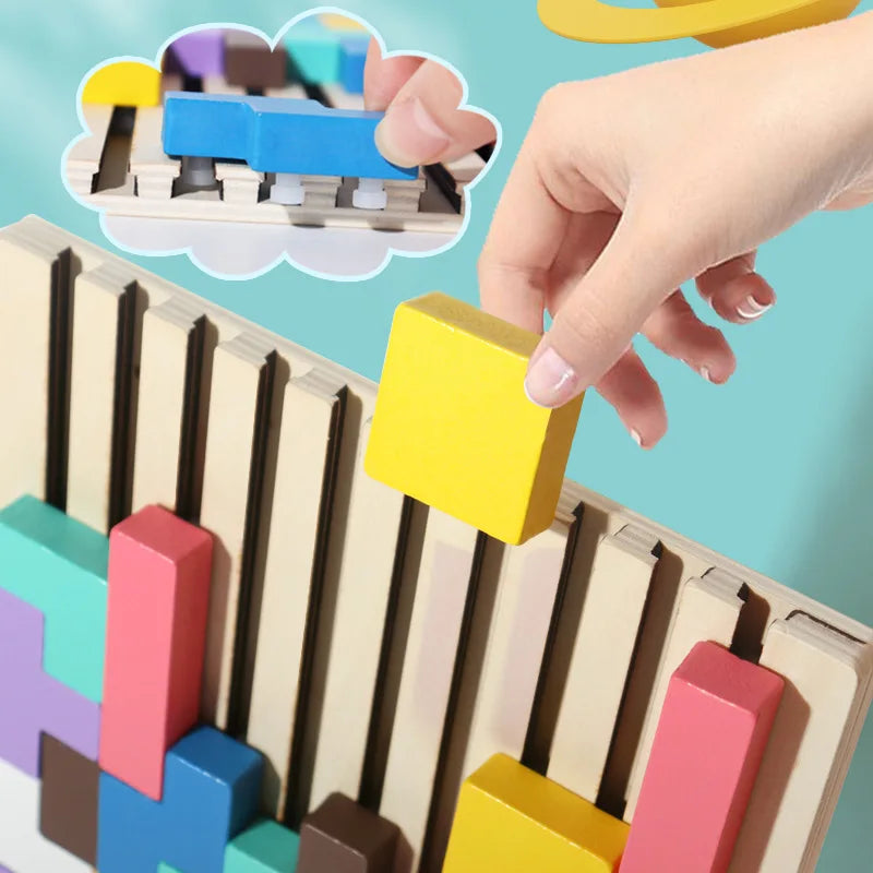 Early Childhood 3D Wooden Puzzle &ndash; Enhances Logic and Cognitive Skills