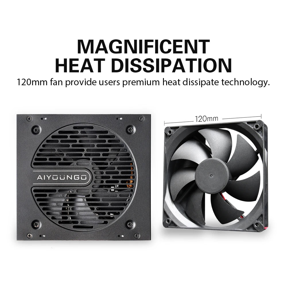 Aigo AT Power Supply PC Gamer 550W 650W 750W &ndash; 80 Plus