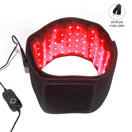LED Phototherapy Massage Belt &ndash; Infrared Red Light Therapy BLACK-US