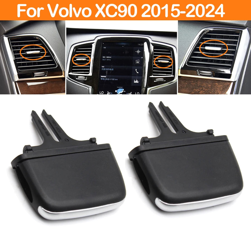 Gaisa ventilācijas restes remonta komplekts Volvo XC90 2016-2024 PC ABS izturīga iekšējā ventilācijas restes rezerves daļa