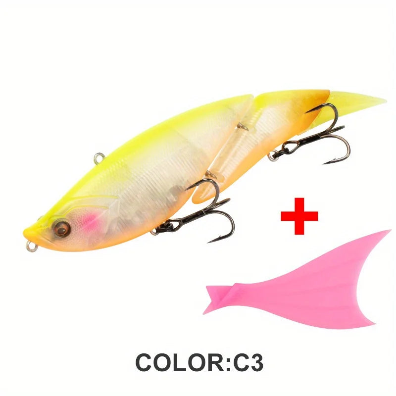 Multi-Jointed Floating Minnow Lure 19cm/55g - Realistic Swimbait for Saltwater Fishing C3 / 19cm55g