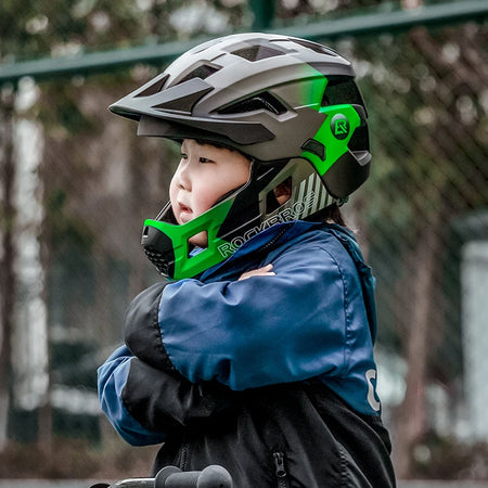 ROCKBROS Kids Detachable Full Face Helmet for Cycling and Skating
