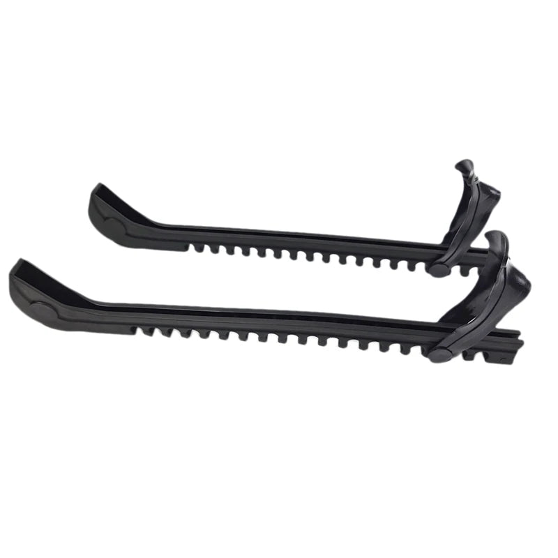 Ice Skate Blade Protectors &ndash; Adjustable Buckle for Safety black