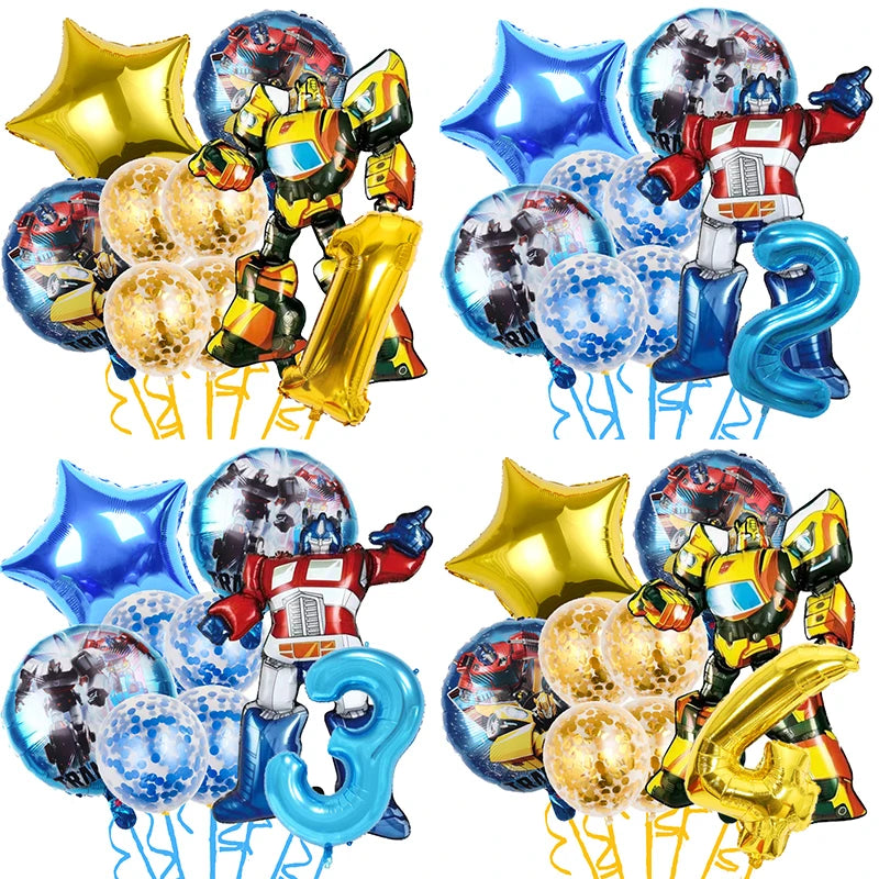 Transformers Boys Birthday Party Balloon Decoration Set