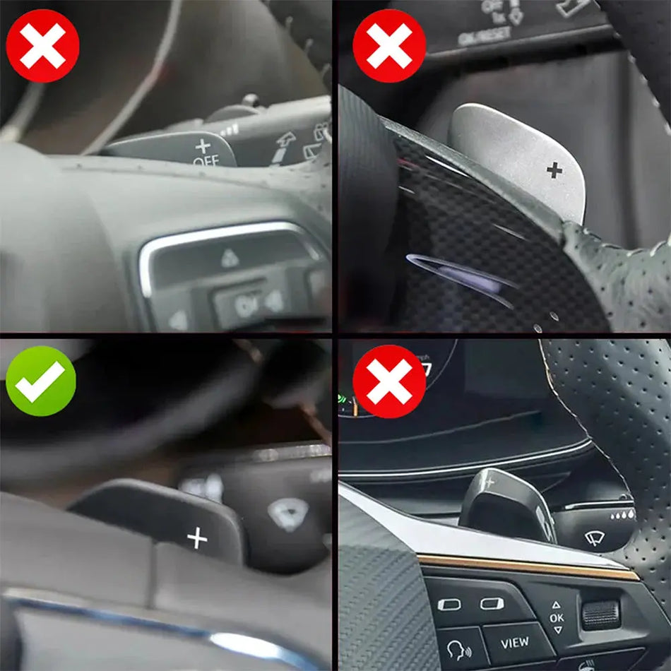 Carbon Fiber Shift Paddle Stickers for SEAT Leon FR Ateca Ibiza by InterCyprus Trading Ltd