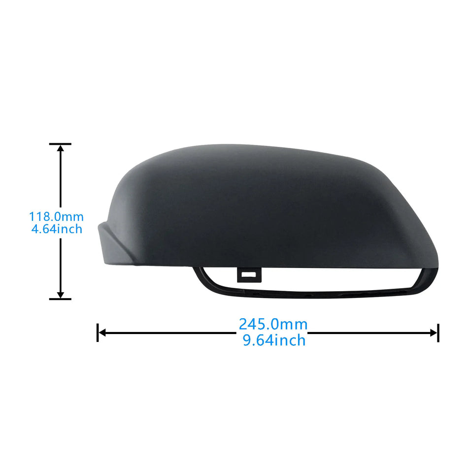 VW Polo MK4 9N3 Left Primed Wing Door Mirror Cover Cap, Passenger Side
