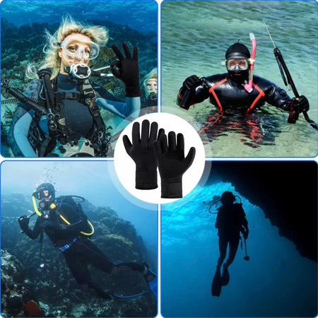 New Adult Diving Gloves - 3mm &amp; 5mm Neoprene Thermal Anti-Slip Gloves for Spearfishing, Surfing, Swimming, Kayaking, Snorkeling | YTYIN