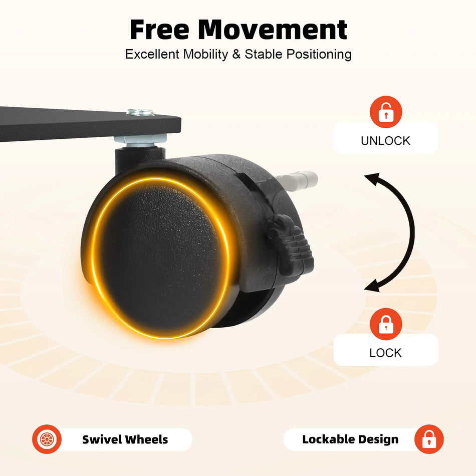 Lampada LED a Mezza Luna con Supporto per Telefono 36W Rotante 350 110V