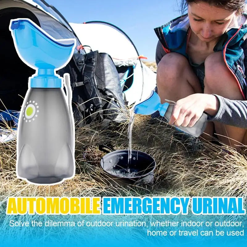 Portable Travel Urinal Bottle 600ml - Hygienic On-The-Go