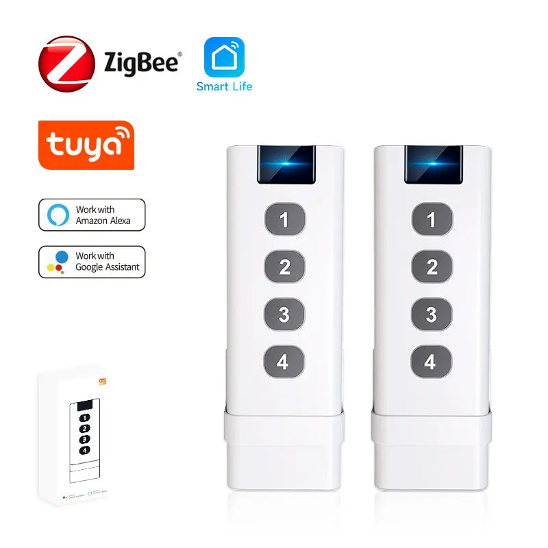 Tuya ZigBee Smart Scene Switch (1-4 Gang) - Portable Home Automation Control