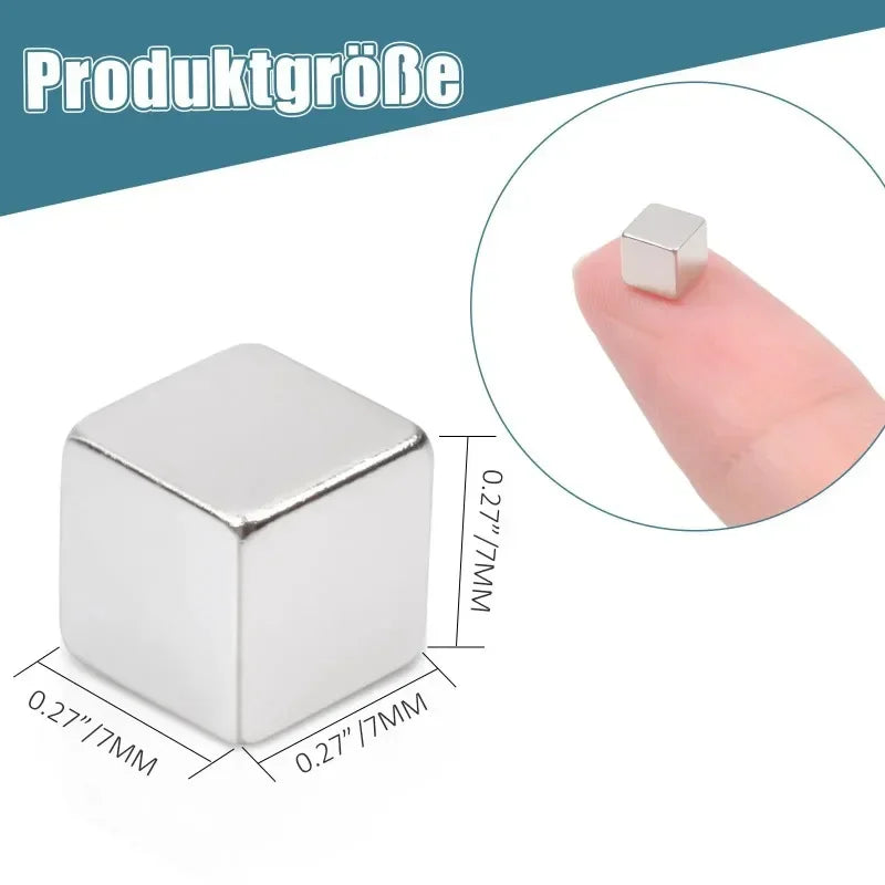 NoEnName_Null 7mm Rare Earth Magnets &ndash; Versatile Mini Magnets for Home &amp; Office
