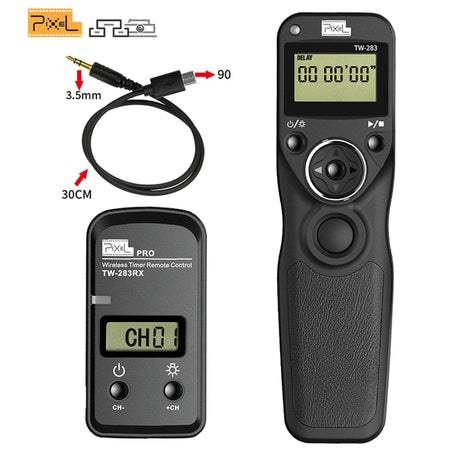 Pixel TW-283 Wireless Timer Remote Control for Canon, Nikon, Sony Cameras TW283-90 FJ