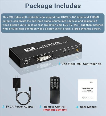 4K Video Wall Controller Processor