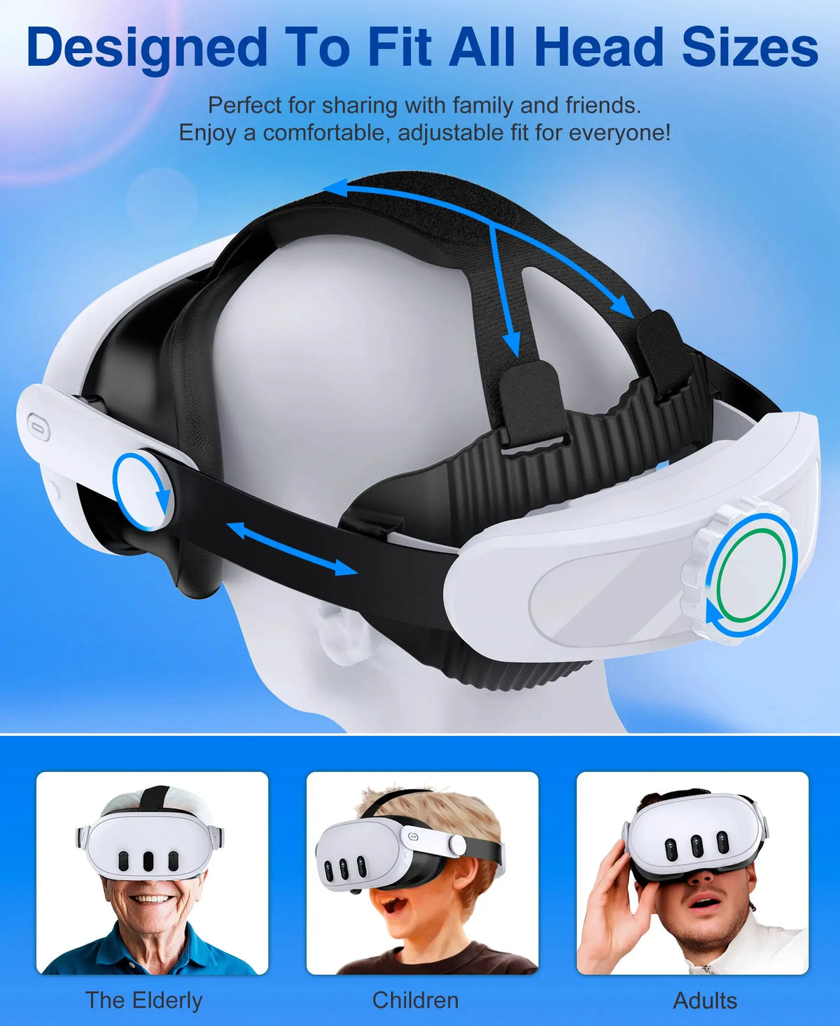 BEBONCOOL 8000mAh Head Strap For Meta Quest 3S/Quest 3/Quest 2 Battery Head Strap Compatible for Oculus Head Strap by InterCyprus Trading Ltd