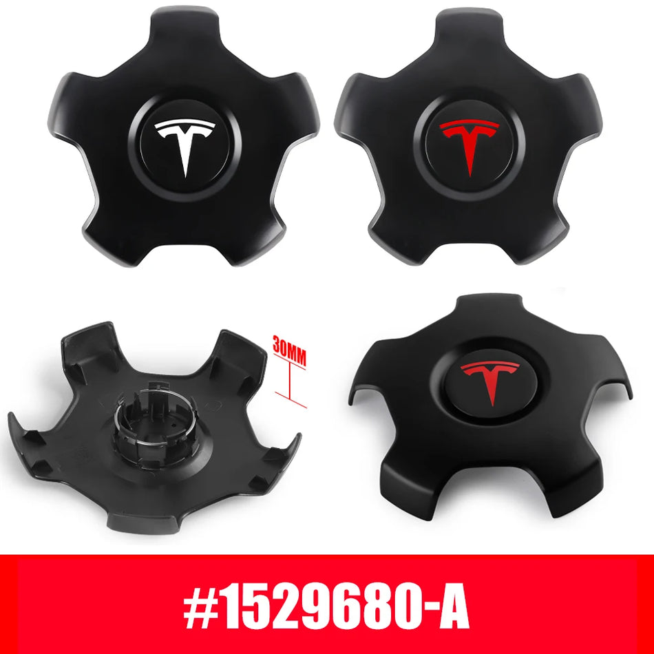 Set of Four-Piece 18-Inch Hub Center Caps for Tesla Model 3