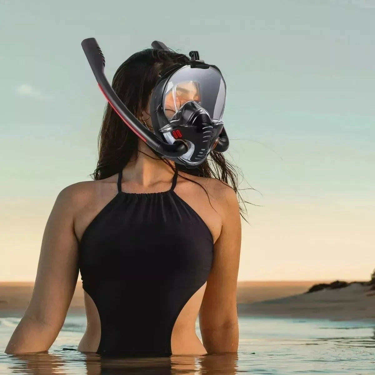 Snorkeling Mask Double Tube &ndash; Full Dry Underwater Breathing