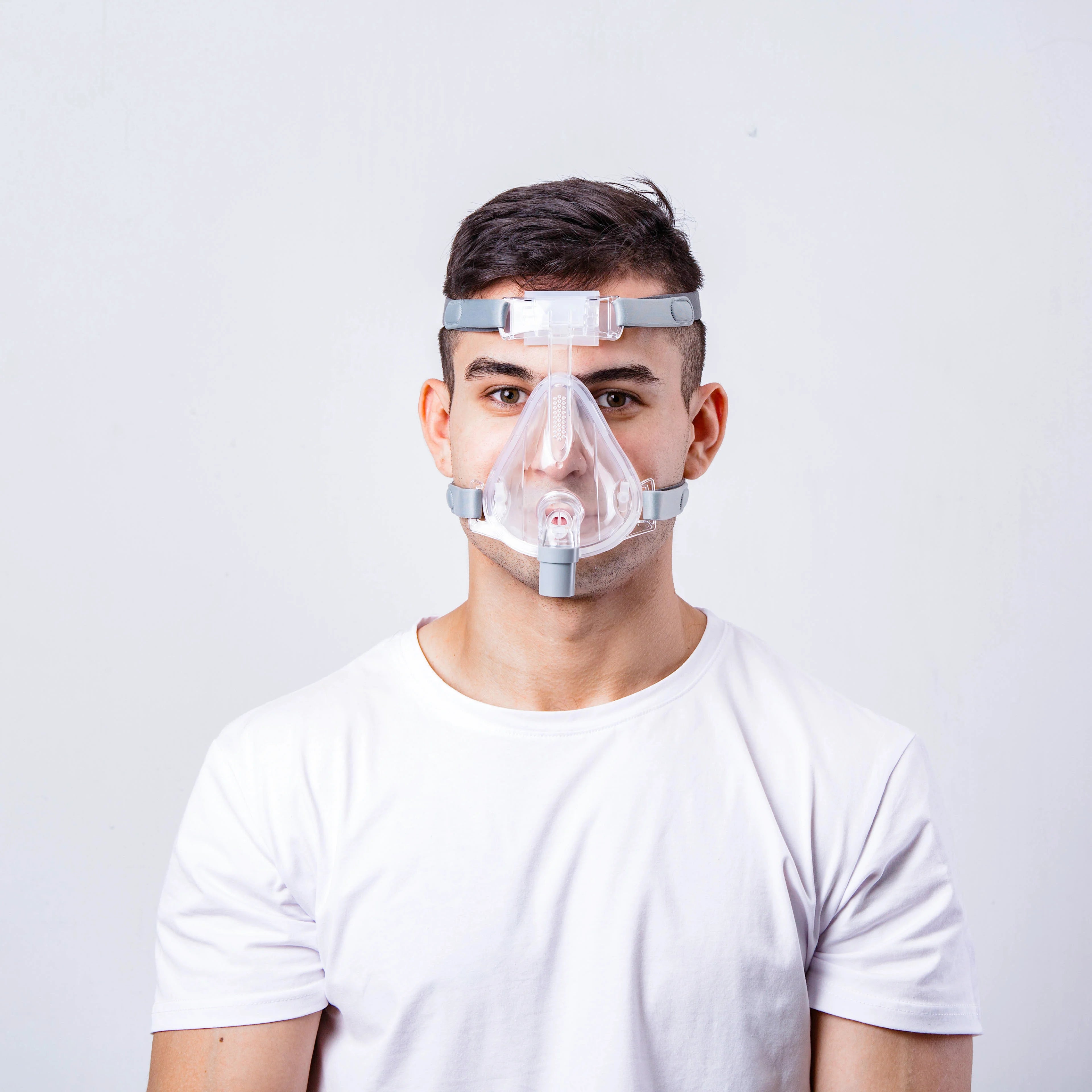 Máscara CPAP de Rosto Inteiro BMC FM4 para Máquina CPAP BiPAP Máscara ...