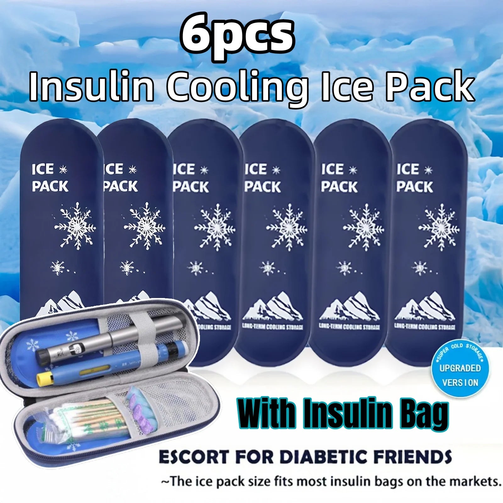 Cooling Ice Bag Insulin Container &ndash; Travel Insulated Case