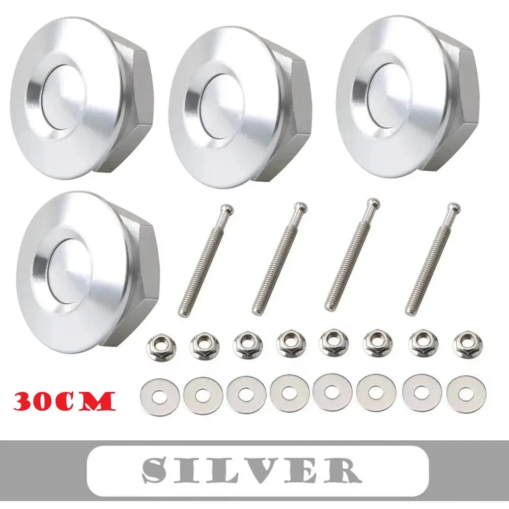 4Pcs 25/30/32mm Car Push Button Bonnet Hood Pin Quick Release Latch Lock Clip Kit Aluminum Engine Exterior Parts Universal by InterCyprus Trading Ltd